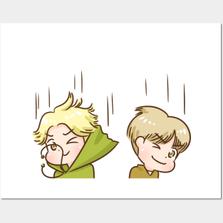 Jimin & Taehyung Run BTS Posters and Art